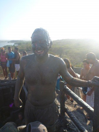 Me coming out of the mud pits a new more muddy man